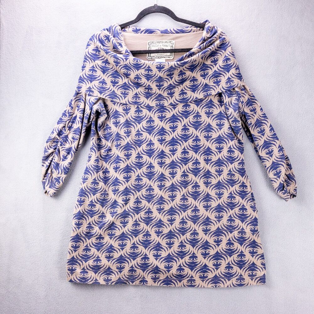 Effie's Heart Cotton Cowl Neck Julliard Tunic w/Pockets 1X